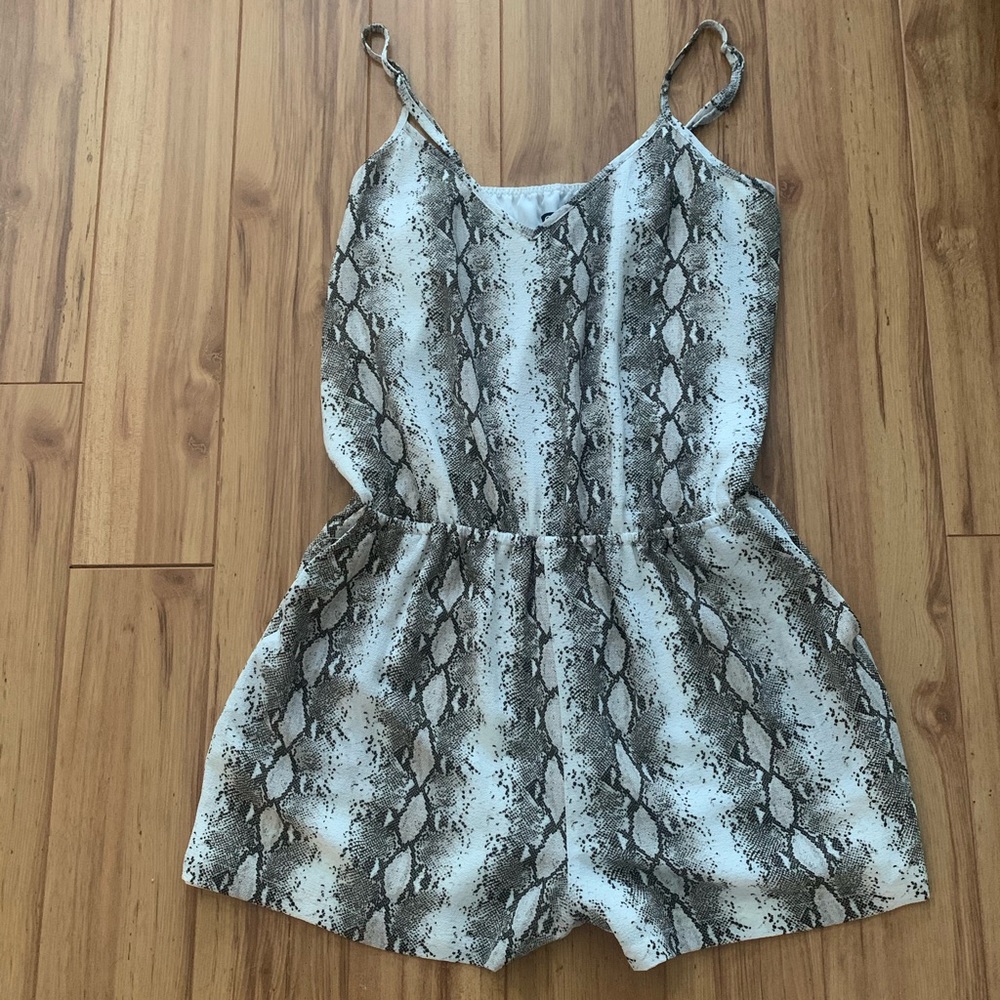 SINGLE snake print romper
